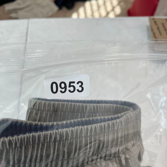 Lands End Shorts Boys Medium 10/12 Olive Bermuda Stretch Waist Drawstring Cotton - Picture 10 of 11